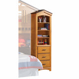 24' X 14' X 78' Rustic Oak Bookcase Cabinet