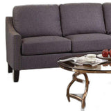 68' X 31' X 36' Gray Linen Sofa