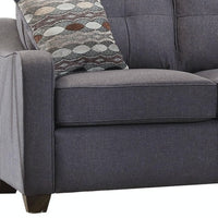 50' X 31' X 35' Gray Linen Loveseat