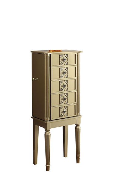16' X 10' X 40' Light Blue Mirror Jewelry Armoire