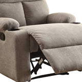 32' X 37' X 39' Gray Linen Fabric Recliner