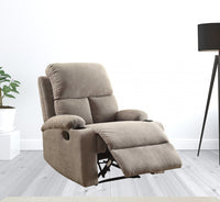 32' X 37' X 39' Gray Linen Fabric Recliner