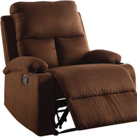 32' X 37' X 39' Chocolate Microfiber Wood Frame Recliner