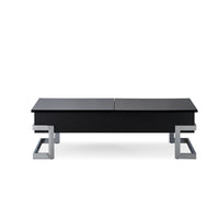 47' X 20' X 14' White And Chrome Particle Board Coffee Table