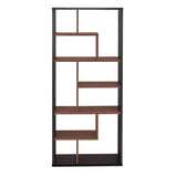 32' X 12' X 71' White Veneer Cube Bookcase