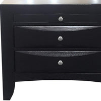 26' X 17' X 25' Black  Modern Nightstand