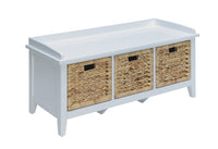 Pop of Color Teal Storage Bench