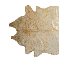 6' x 7'  Natural and Gold Genuine Cowhide Area Rug