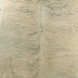 6' x 7' Light Taupe and Brown Exotic Cowhide  Rug