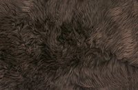 24" x 72" x 2" Black Double Sheepskin - Area Rug