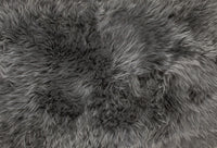 24" x 72" x 2" Black Double Sheepskin - Area Rug