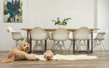 24" x 72" x 2" Natural Double Sheepskin - Area Rug