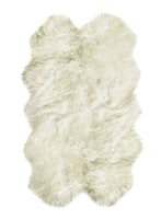 Natural White New Zealand Sheepskin Area Rug