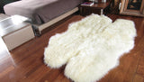 Natural White New Zealand Sheepskin Area Rug