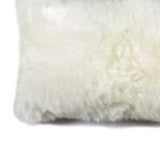 12" x 20" x 5" Natural Sheepskin  Pillow