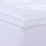 17' Square Quilted Accent Full Piping Mattress Pad With Fitted Cover