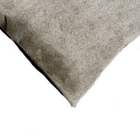 18" x 18" x 5" Gray Cowhide  Pillow