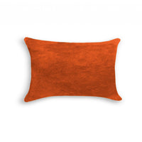 12" x 20" x 5" Yellow Cowhide  Pillow