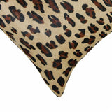 12" x 20" x 5" Leopard Cowhide  Pillow