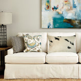 12" x 20" x 5" White And Black Cowhide  Pillow