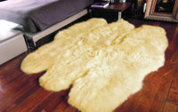 69" x 72" x 2" Gold Sheepskin - Area Rug