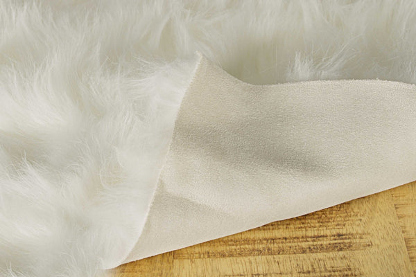 24" x 72" x 1.5" Off White Sheepskin Double - Area Rug