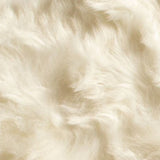 48" x 72" x 1.5" Off White Faux Sheepskin Area Rug