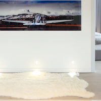 60" x 72" x 1.5" Off White Faux Sheepskin - Area Rug