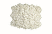 60" x 72" x 1.5" Off White Faux Sheepskin - Area Rug