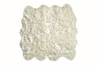 72" x 72" x 1.5" Off White Octo Faux Sheepskin - Area Rug