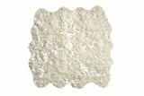 72" x 72" x 1.5" Off White Octo Faux Sheepskin - Area Rug