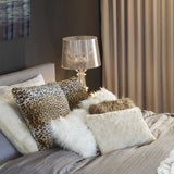 18" x 18" x 5" Leopard Faux  Pillow 2 Pack