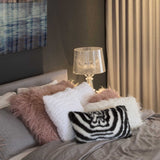 12" x 20" x 5" Denton Zebra Black and White Faux  Pillow 2 Pack