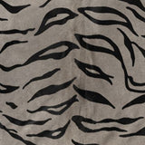 72" x 84" Tiger Black On Grey Cowhide - Rug