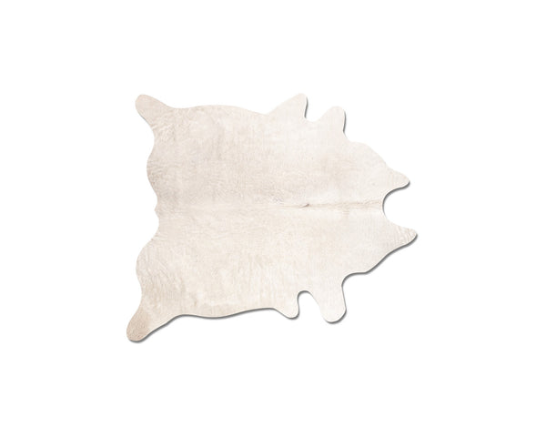 60" x 84" Off White Cowhide  Rug