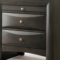 26' X 17' X 25' Gray Oak Rubber Wood Nightstand