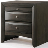 26' X 17' X 25' Gray Oak Rubber Wood Nightstand