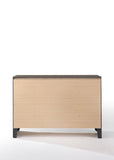 59' X 17' X 41' Gray Oak Rubber Wood Dresser