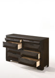 59' X 17' X 37' Espresso Rubber Wood Dresser