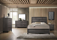 86' X 79' X 56' Weathered Gray Eastern King Bed