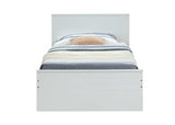 77' X 41' X 32' Twin White Solid Wood Bed