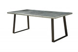 78' X 40' X 30' Aluminum And Gunmetal Dining Table