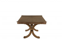 64-88' X 44' X 30' Gray Oak Dining Table
