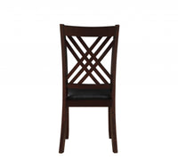 18' X 22' X 41' 2pc Black And Espresso Side Chair