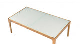 43' X 24' X 15' Natural And Frost Glass Coffee Table