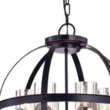 Almog Oil Rubbed Bronze 19-inch Round Pendant Light