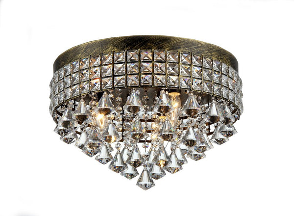 Melly 3-light Antique 16-inch Crystal Chandelier