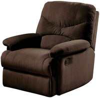 34.65' X 35.04' X 39.76' Chocolate Upholstered Motion Recliner