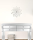 Silver Acrylic and Metal Bling Burst Wall Decor