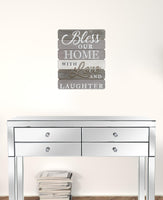 Bless Our Home Wood and Metal Wall Decor